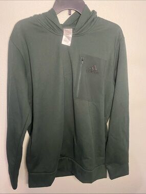 adidas Men’s Forest Green Hooded Sweater